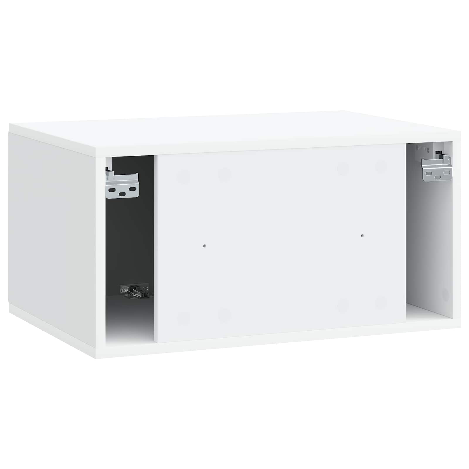 Sieninė TV spintelė Balta 59,5 x 41 x 30 cm Apdirbta mediena