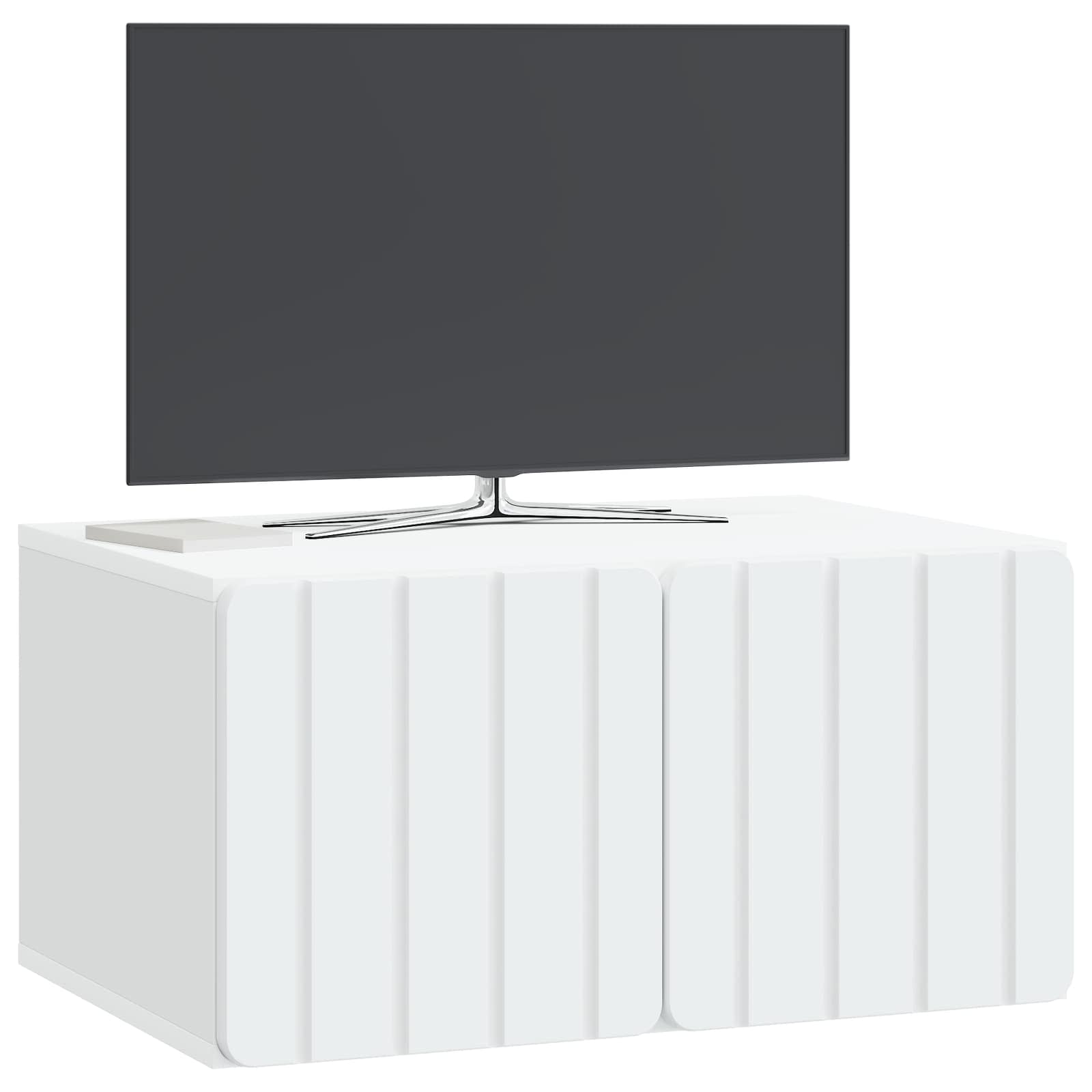Sieninė TV spintelė Balta 59,5 x 41 x 30 cm Apdirbta mediena
