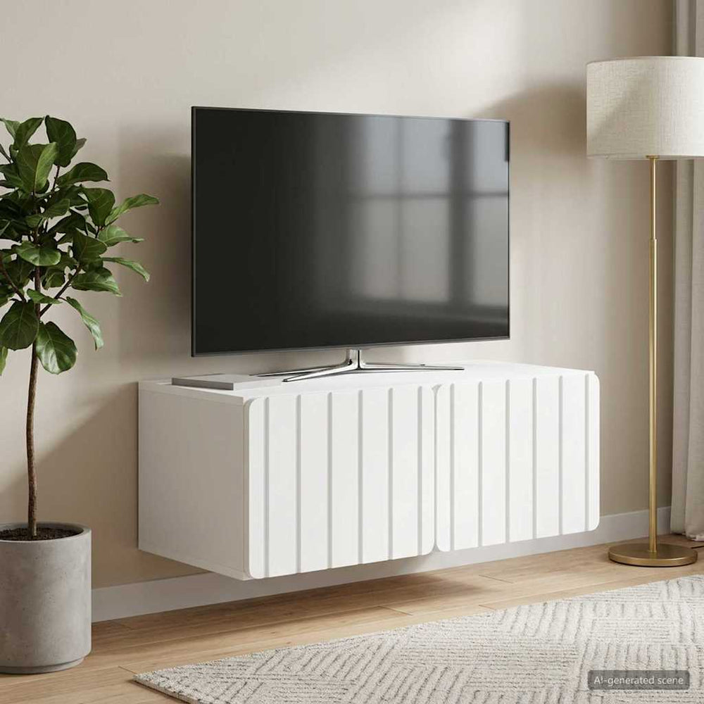 Sieninė TV spintelė Balta 78,5 x 41 x 30 cm Apdirbta mediena