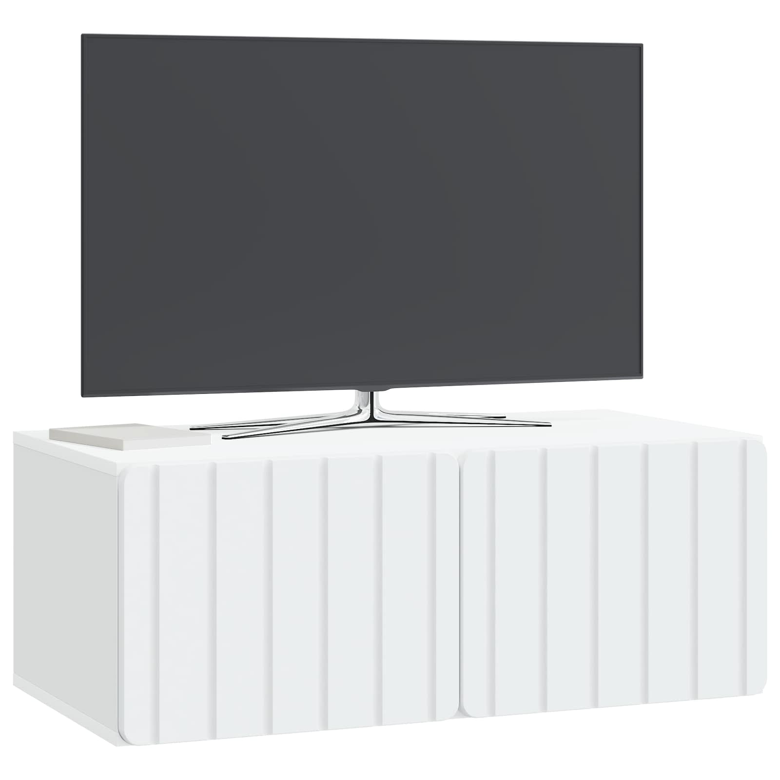Sieninė TV spintelė Balta 78,5 x 41 x 30 cm Apdirbta mediena