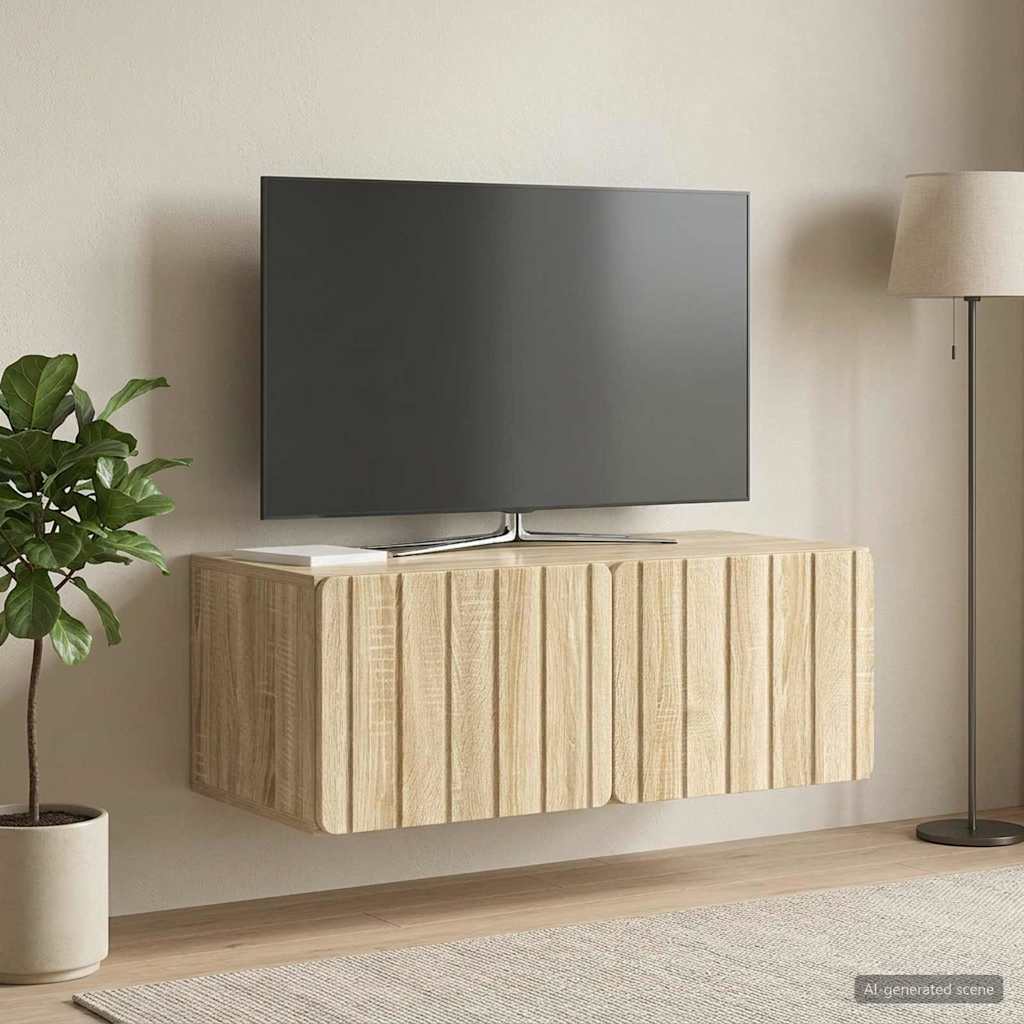 Sieninė TV spintelė Sonoma ąžuolas 78,5 x 41 x 30 cm