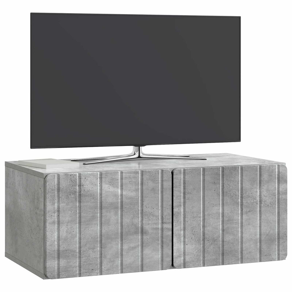 Sieninė TV spintelė Betono pilka 78,5 x 41 x 30 cm