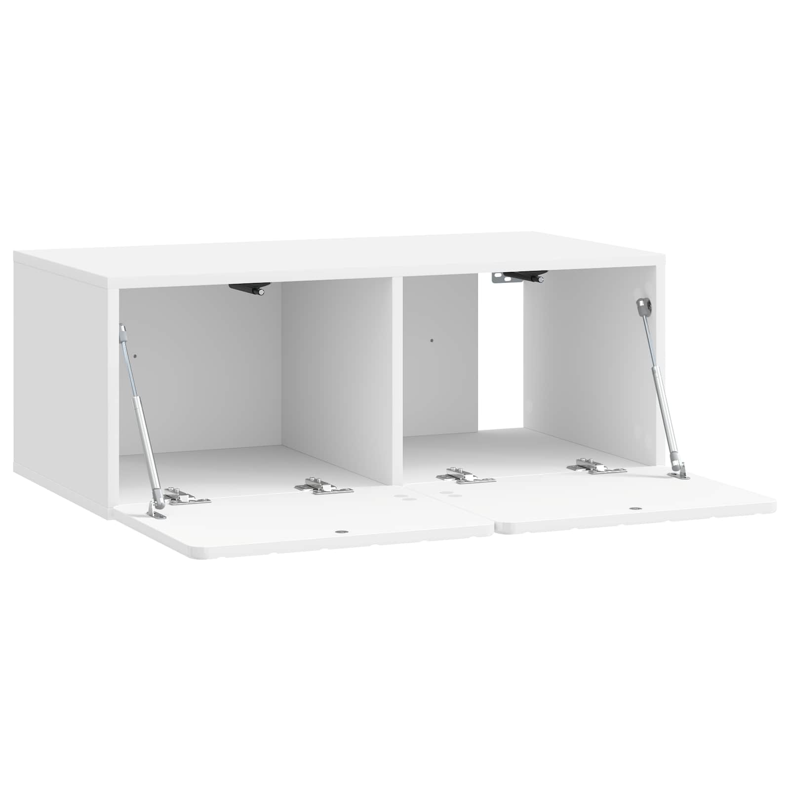 Sieninė TV spintelė Itin blizgi balta 78,5 x 41 x 30 cm