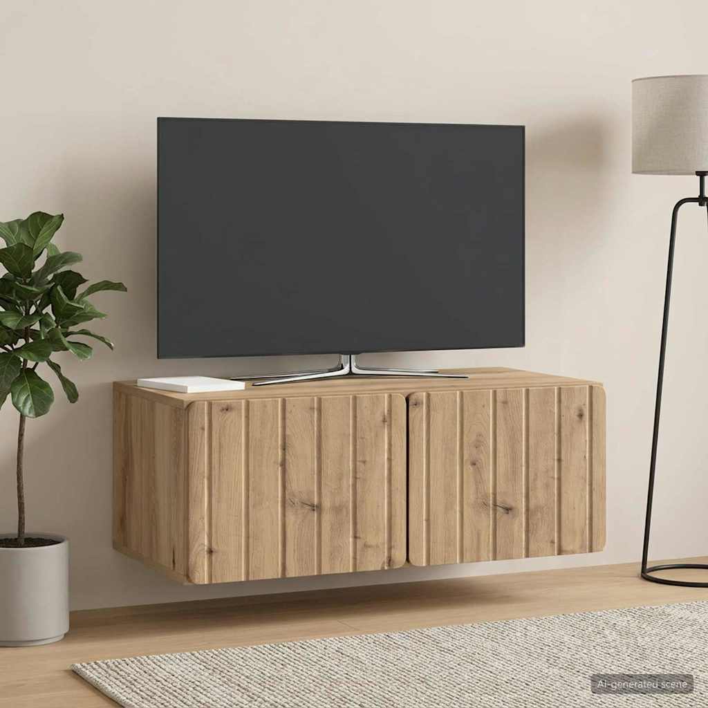 Sieninė TV spintelė Artisano ąžuolo 78,5 x 41 x 30 cm