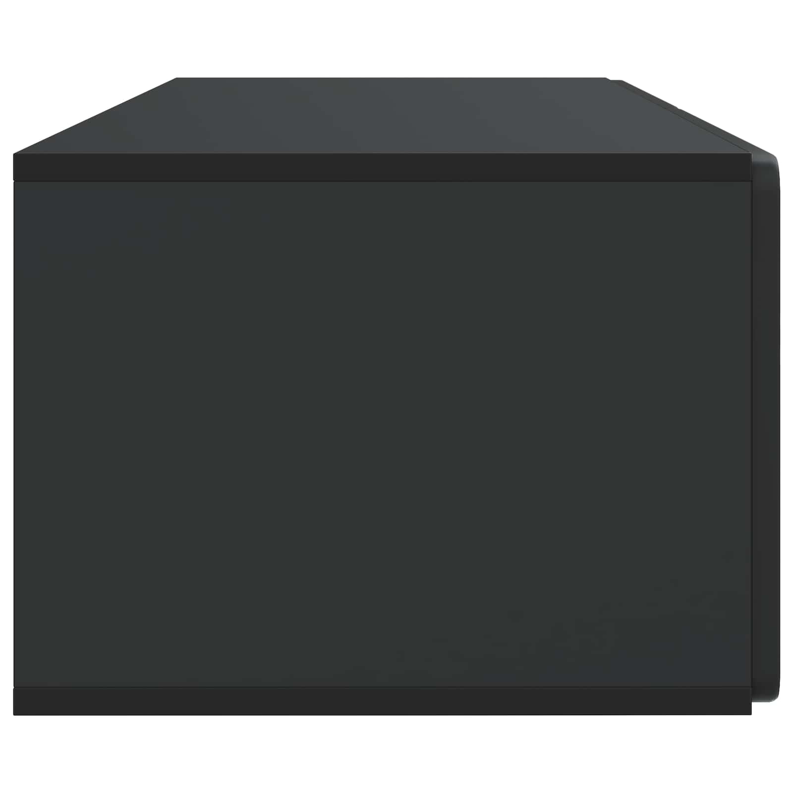 Sieninė TV spintelė Juoda 98 x 41 x 30 cm Apdirbta mediena