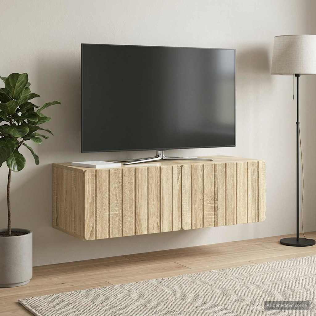 Sieninė TV spintelė Sonoma ąžuolas 98 x 41 x 30 cm