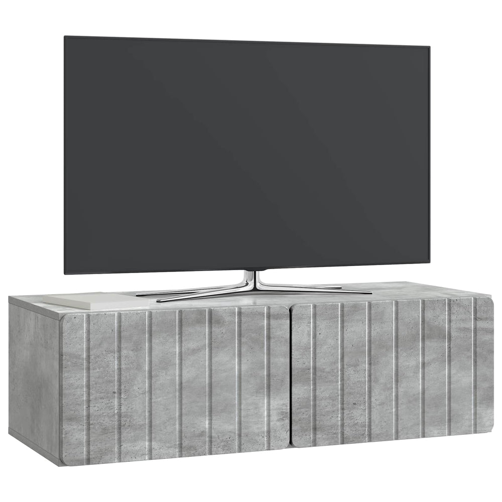 Sieninė TV spintelė Betono pilka 98 x 41 x 30 cm