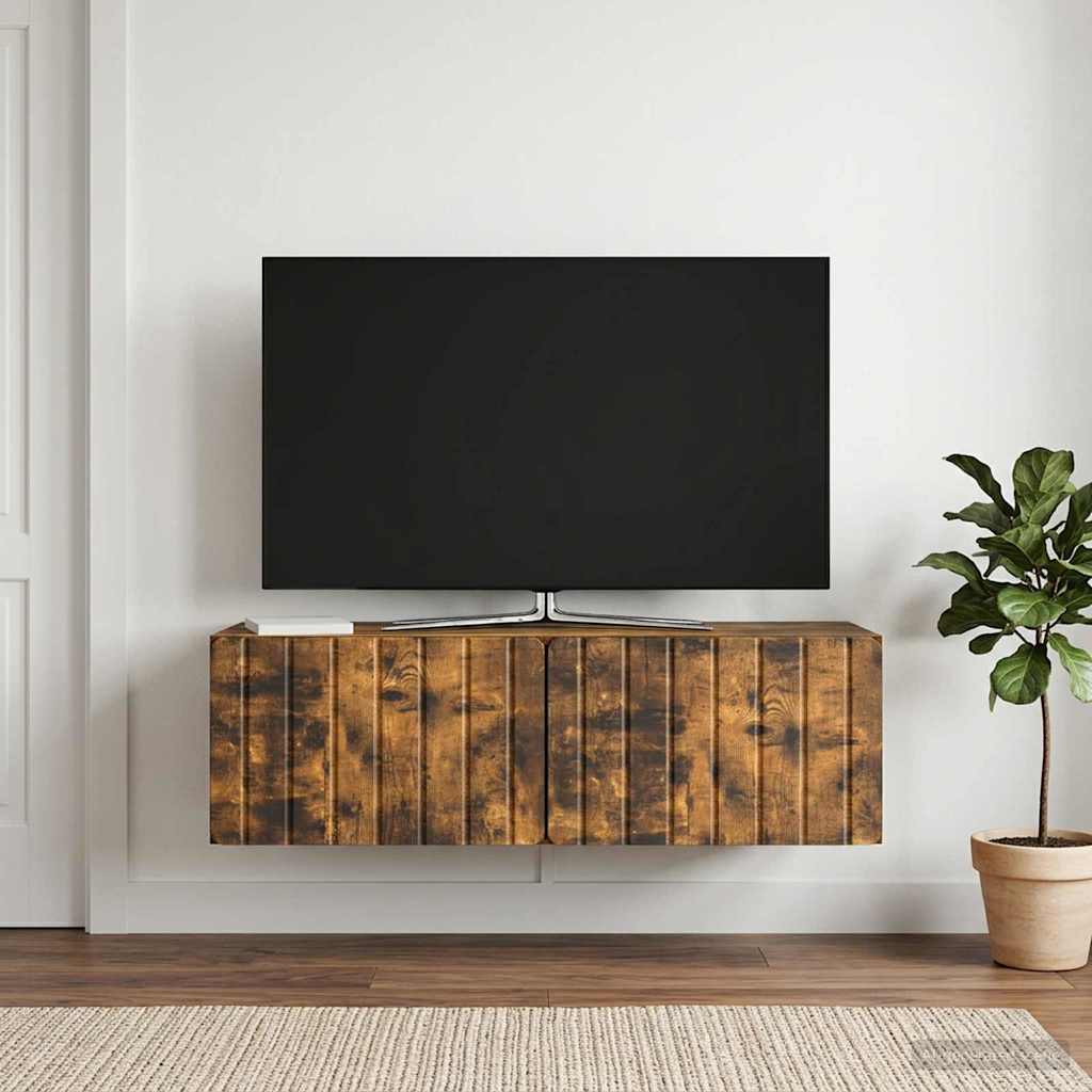 Sieninė TV spintelė Dūminio ąžuolo 98 x 41 x 30 cm