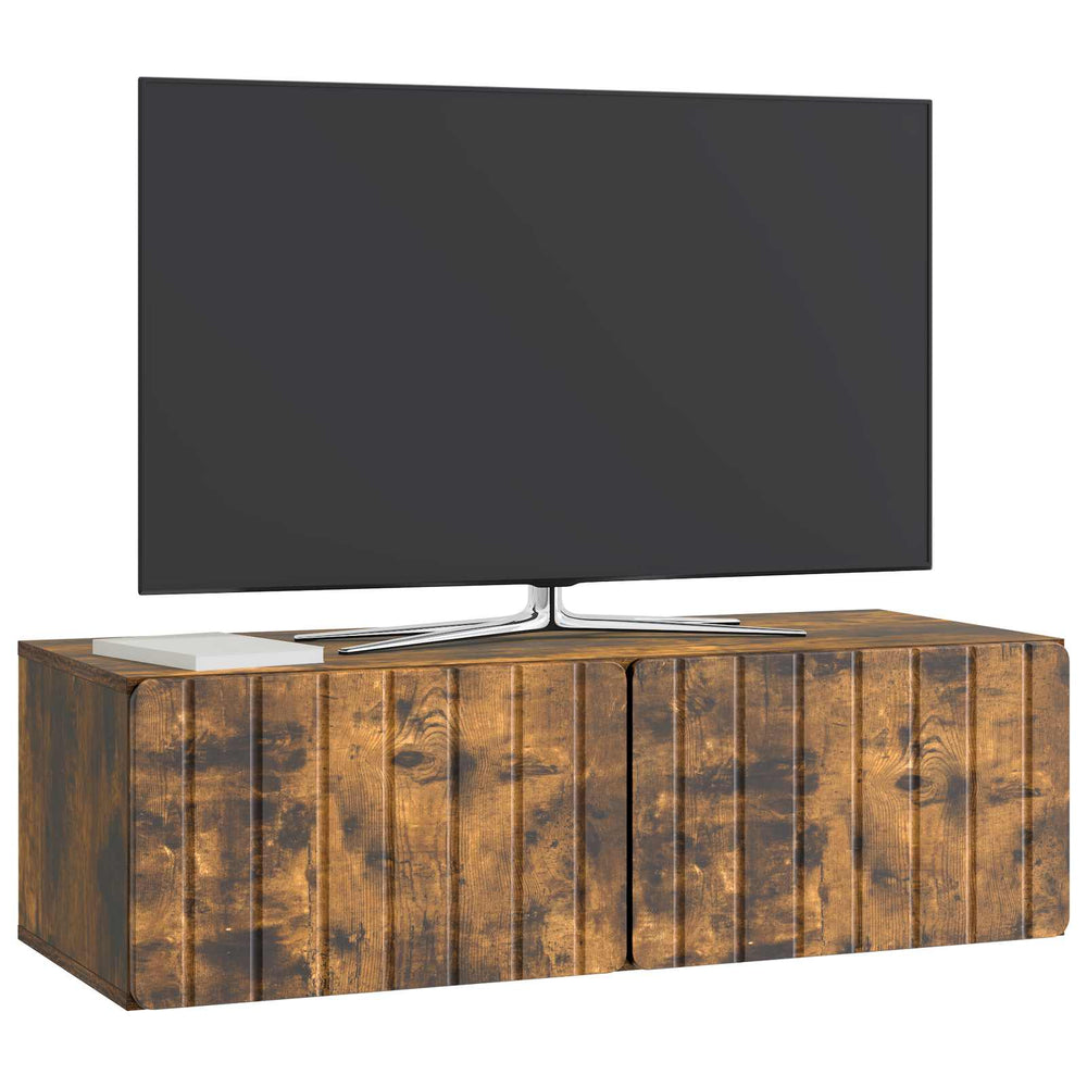 Sieninė TV spintelė Dūminio ąžuolo 98 x 41 x 30 cm