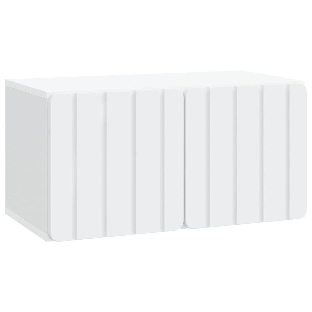 Sieninė TV spintelė Balta 59,5 x 31 x 30 cm Apdirbta mediena