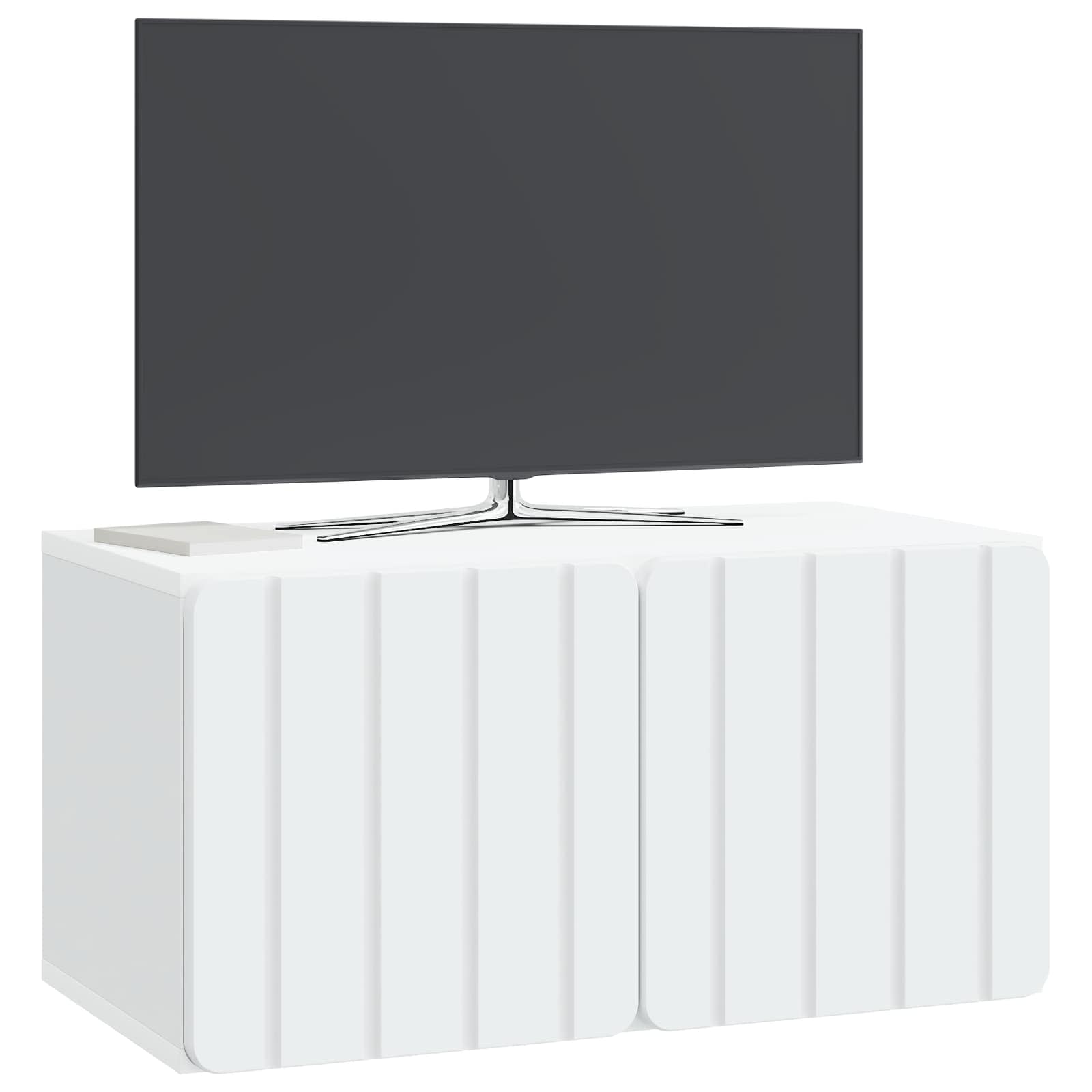 Sieninė TV spintelė Balta 59,5 x 31 x 30 cm Apdirbta mediena