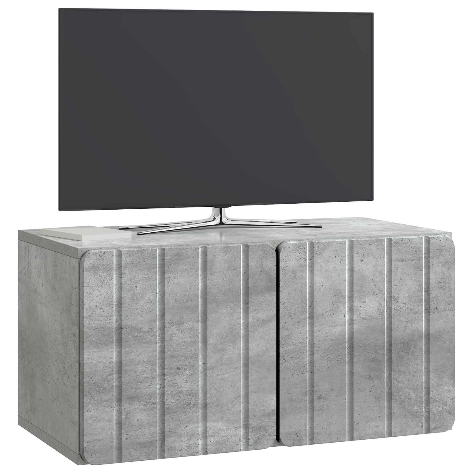 Sieninė TV spintelė Betono pilka 59,5 x 31 x 30 cm