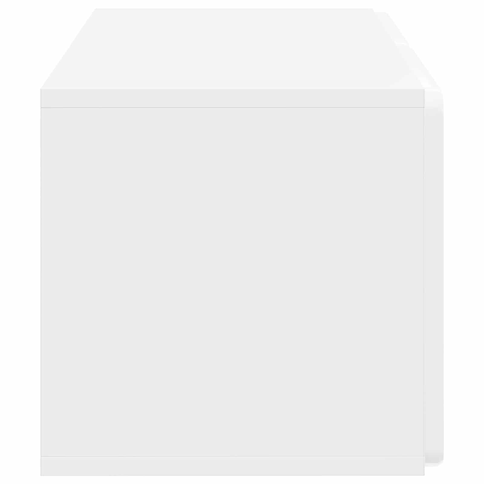 Sieninė TV spintelė Itin blizgi balta 59,5 x 31 x 30 cm