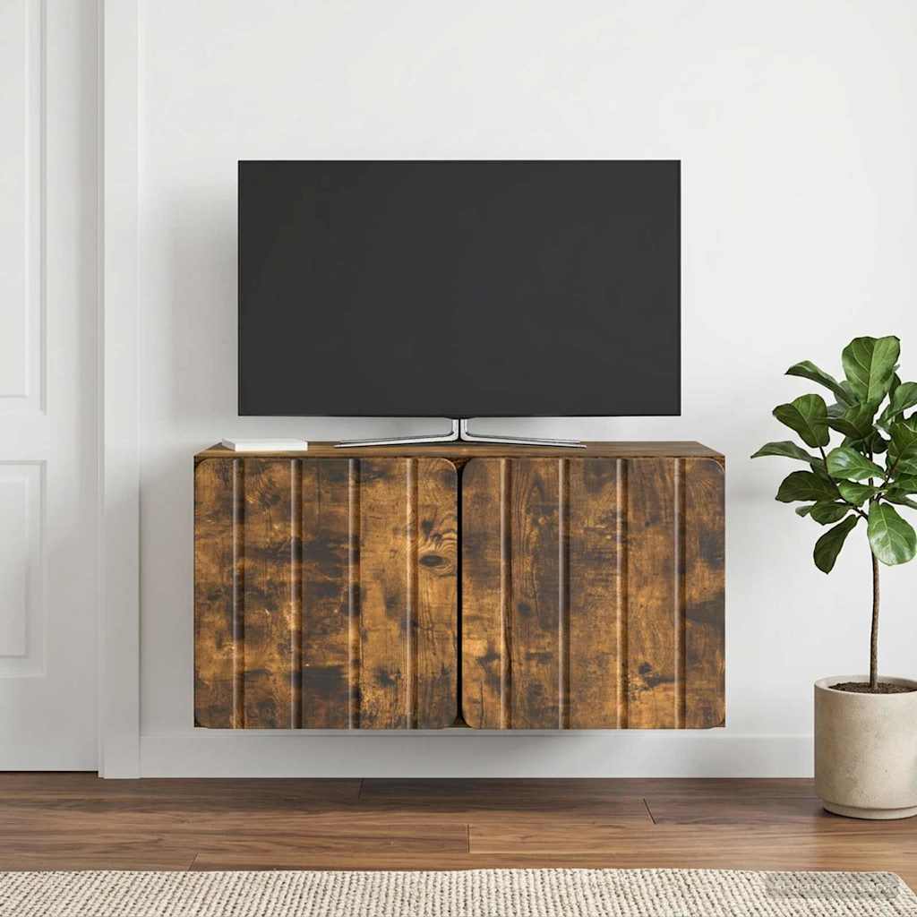 Sieninė TV spintelė Dūminio ąžuolo 59,5 x 31 x 30 cm