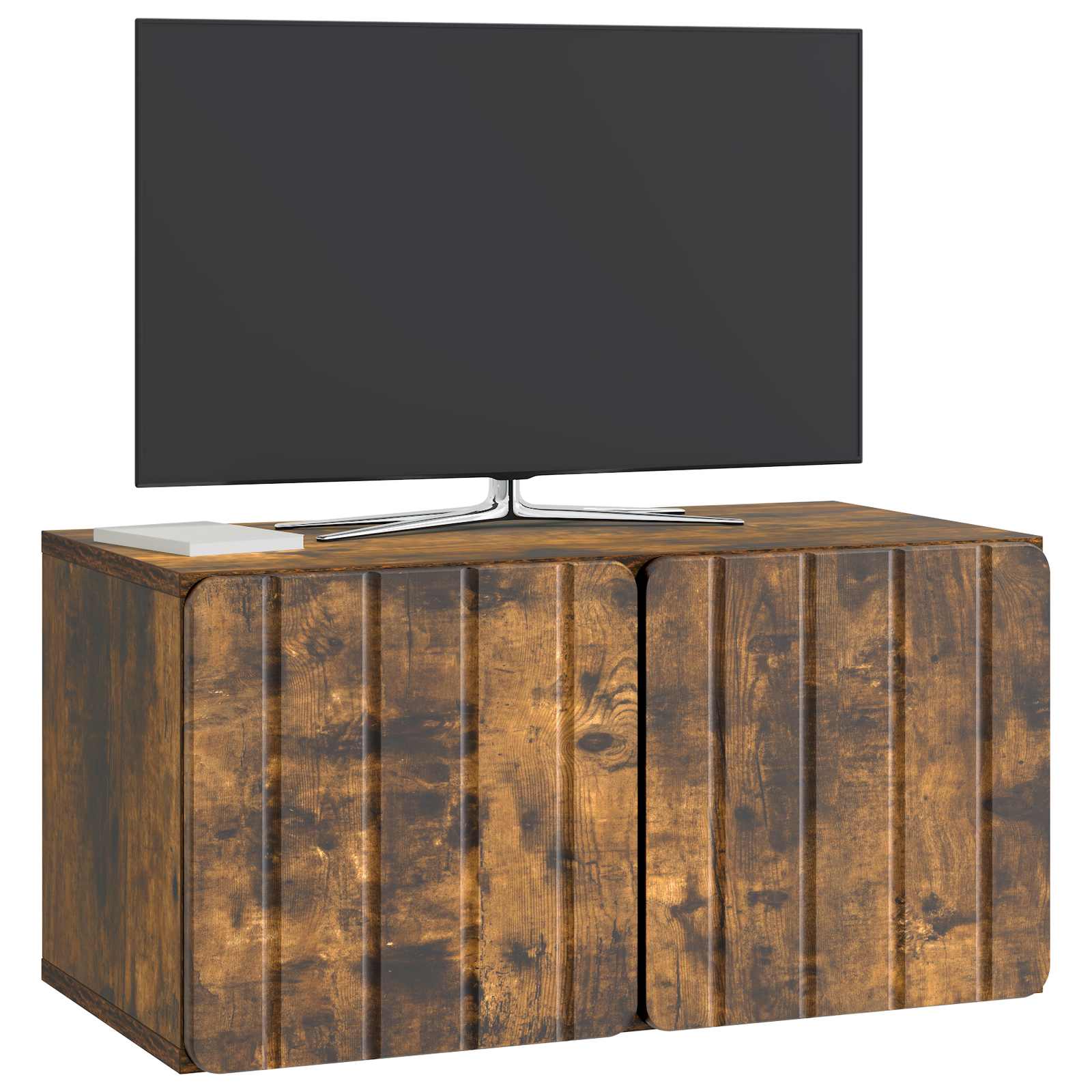 Sienas TV skapītis dūmu ozola krāsā, 59,5 x 31 x 30 cm