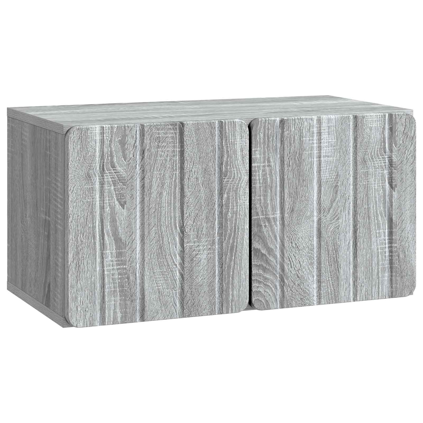 Sieninė TV spintelė Pilka sonoma ąžuolo 59,5 x 31 x 30 cm