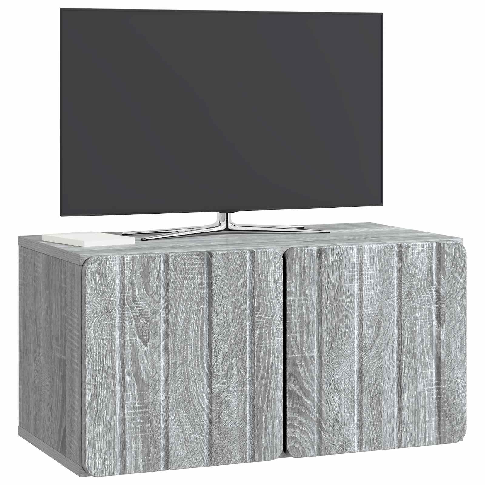Sieninė TV spintelė Pilka sonoma ąžuolo 59,5 x 31 x 30 cm