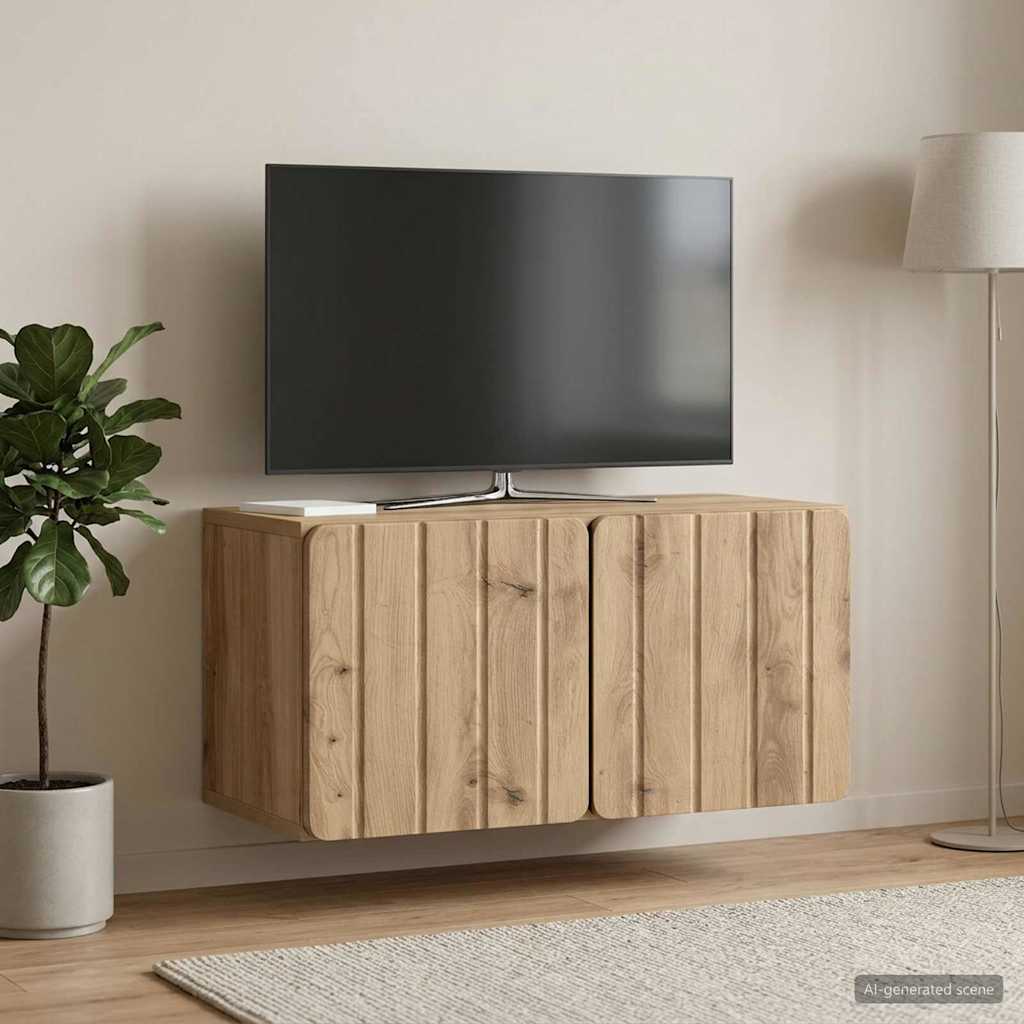 Sieninė TV spintelė Artisano ąžuolo 59,5 x 31 x 30 cm