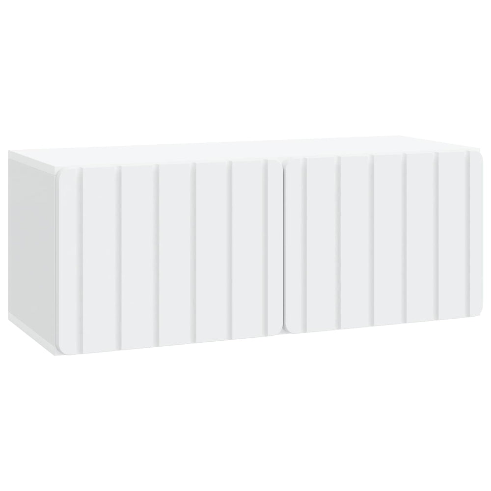Sieninė TV spintelė Balta 78,5 x 31 x 30 cm Apdirbta mediena
