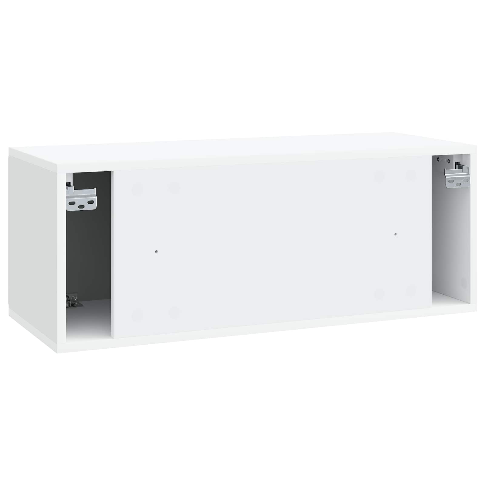 Sieninė TV spintelė Balta 78,5 x 31 x 30 cm Apdirbta mediena