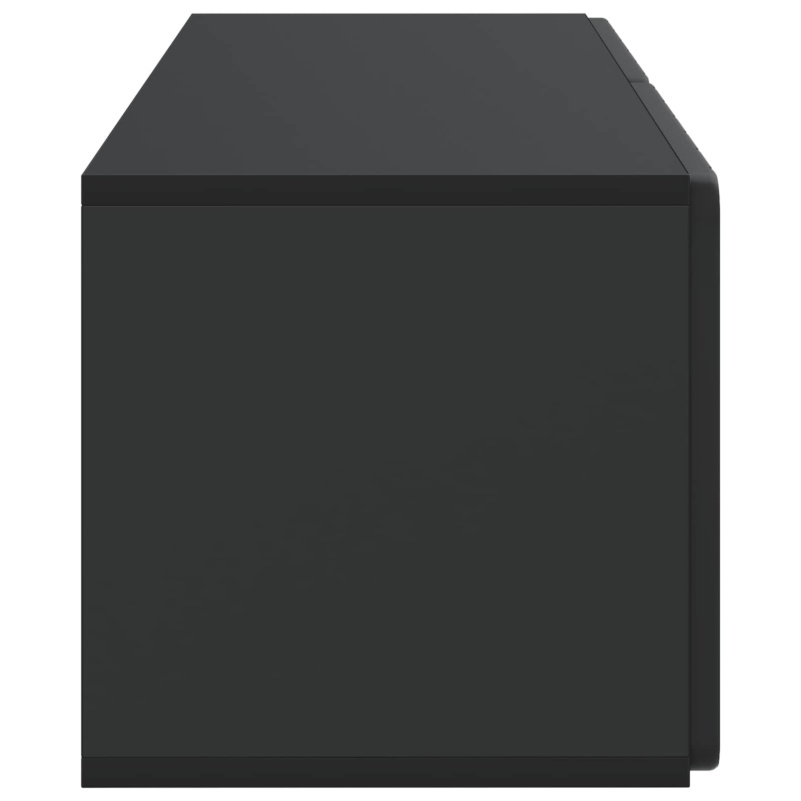 Sieninė TV spintelė Juoda 78,5 x 31 x 30 cm Apdirbta mediena