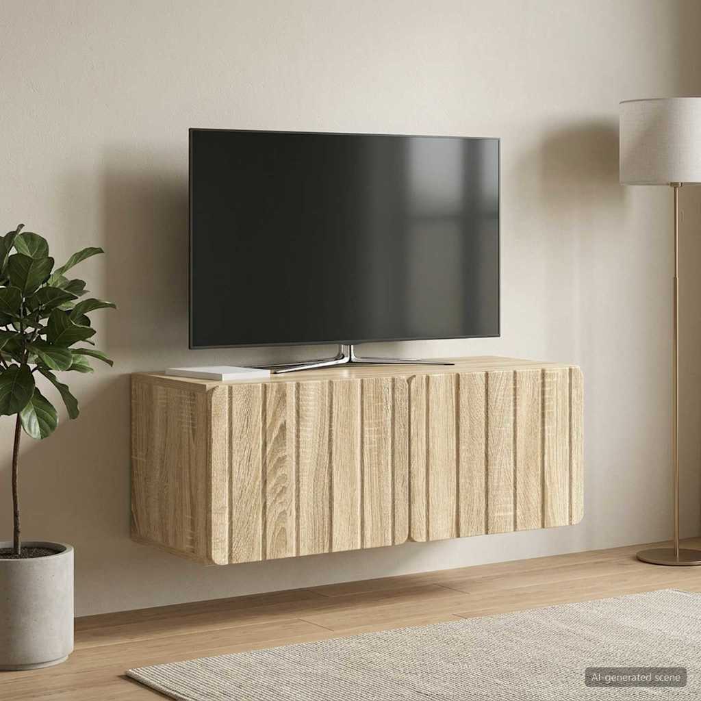 Sieninė TV spintelė Sonoma ąžuolas 78,5 x 31 x 30 cm