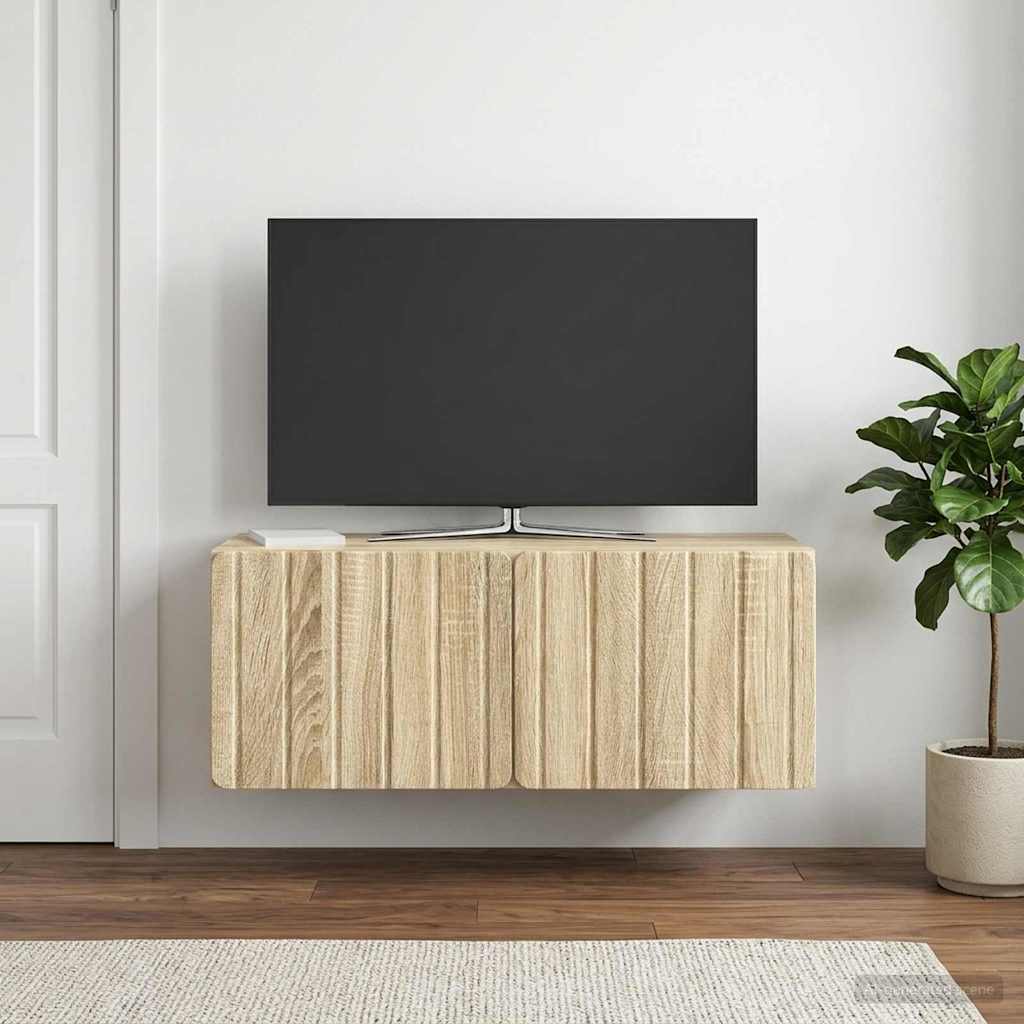 Sieninė TV spintelė Sonoma ąžuolas 78,5 x 31 x 30 cm