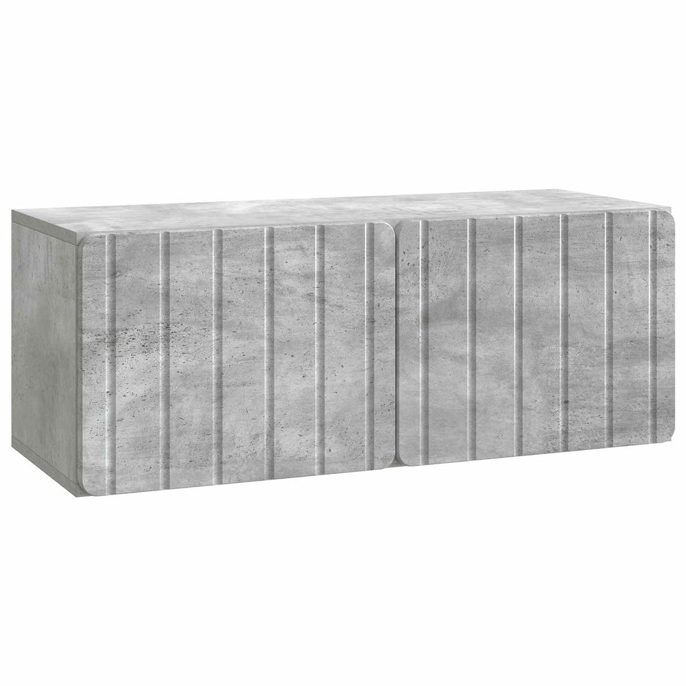 Sieninė TV spintelė Betono pilka 78,5 x 31 x 30 cm
