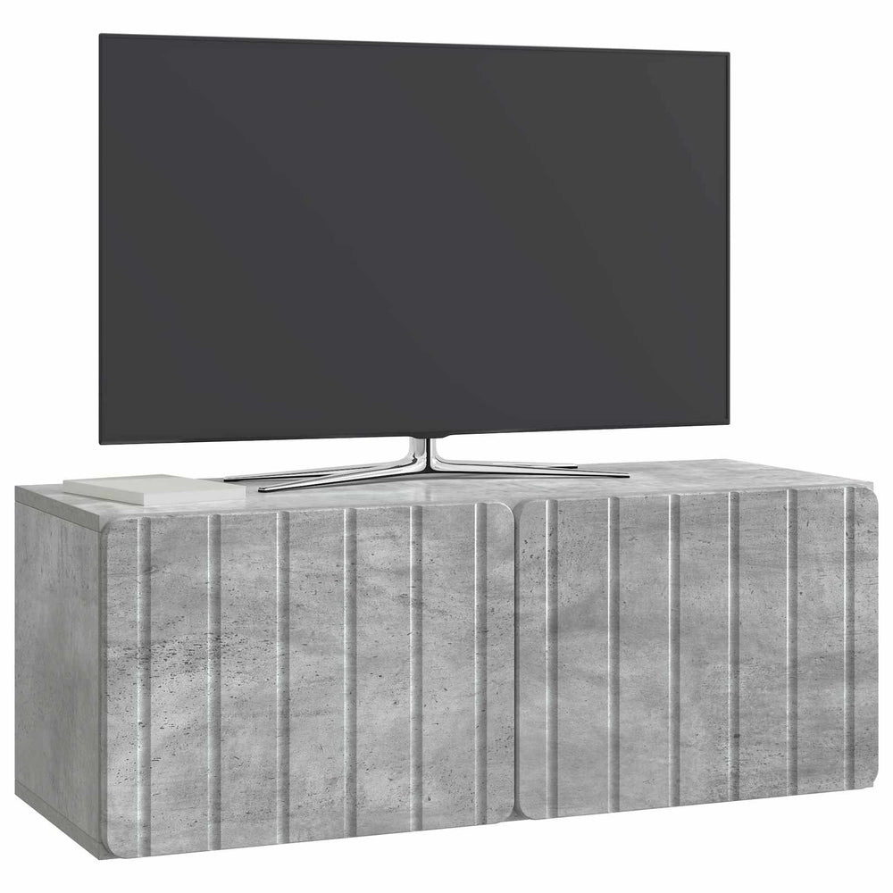 Sieninė TV spintelė Betono pilka 78,5 x 31 x 30 cm