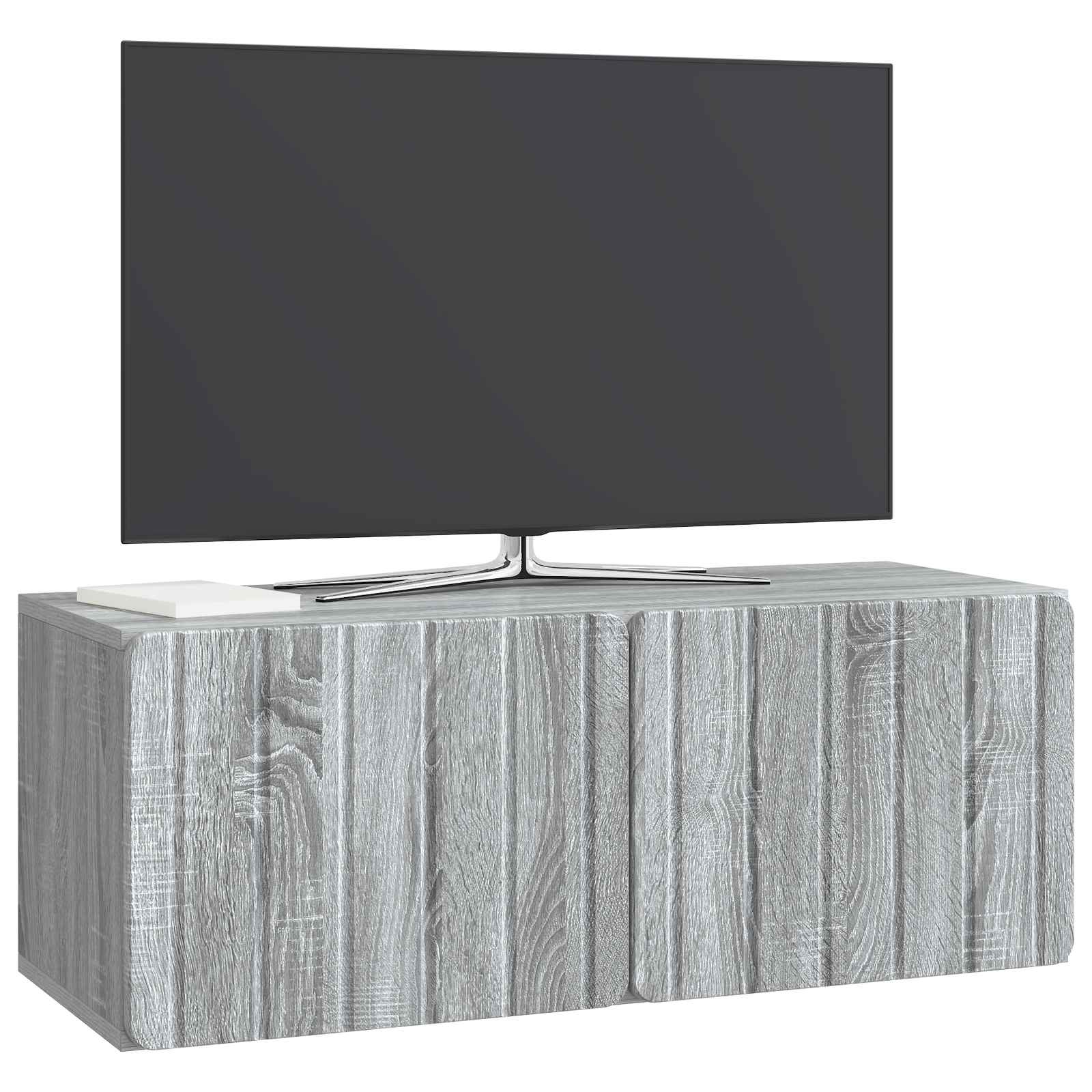 Pie sienas stiprināms TV skapītis, pelēks Sonoma ozolkoka 78,5 x 31 x 30 cm