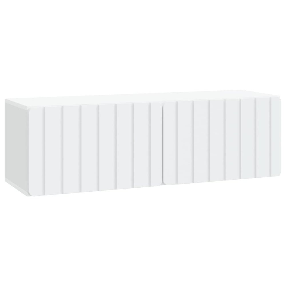Sieninė TV spintelė Balta 98 x 31 x 30 cm Apdirbta mediena