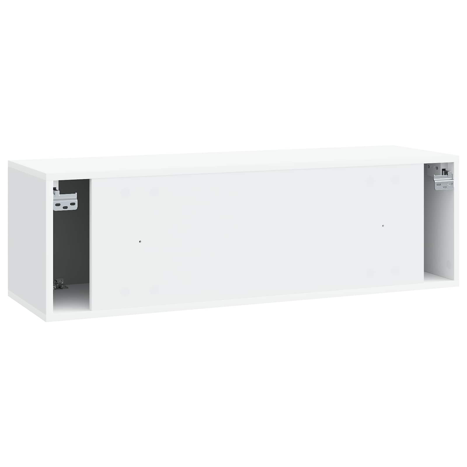 Sieninė TV spintelė Balta 98 x 31 x 30 cm Apdirbta mediena