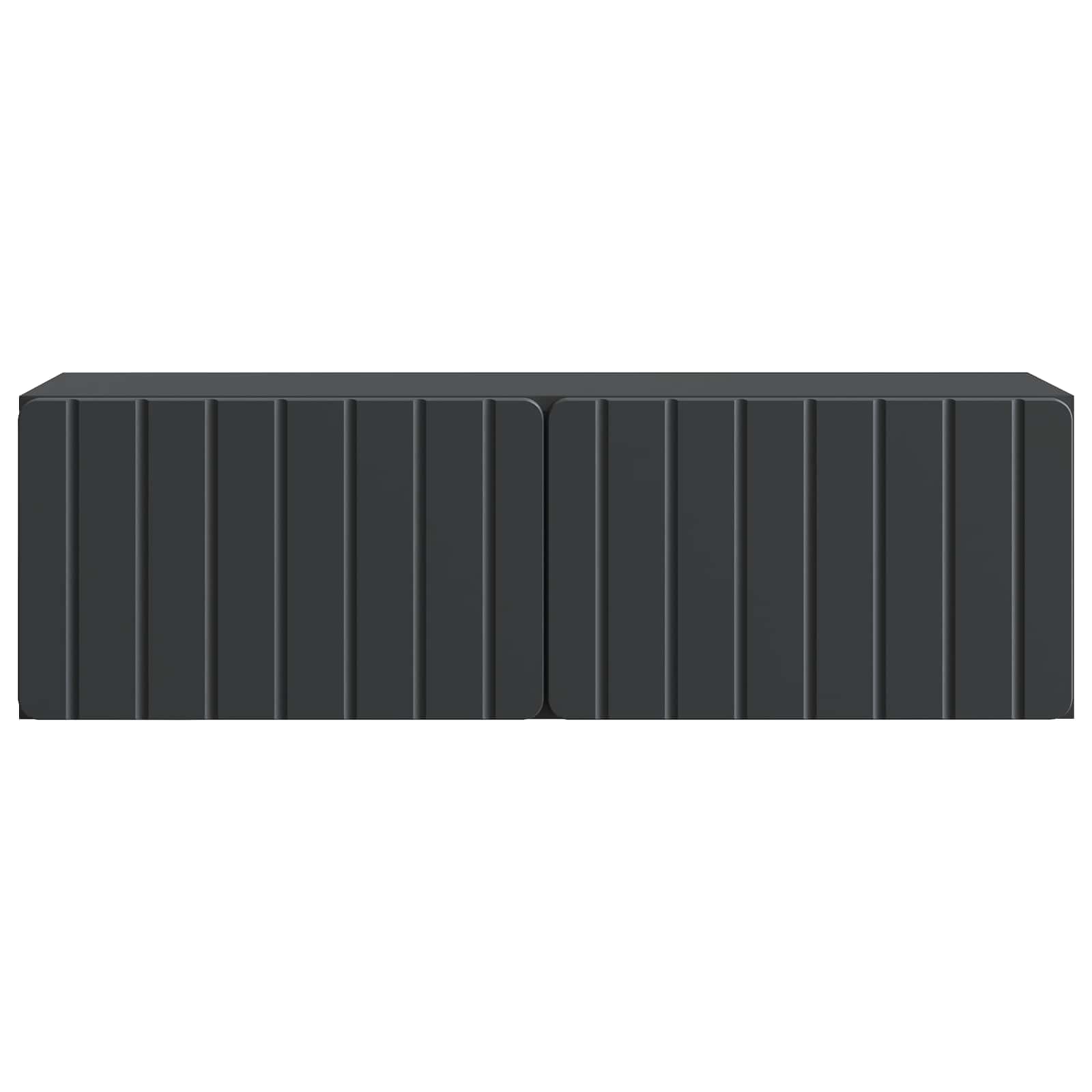 Sieninė TV spintelė Juoda 98 x 31 x 30 cm Apdirbta mediena
