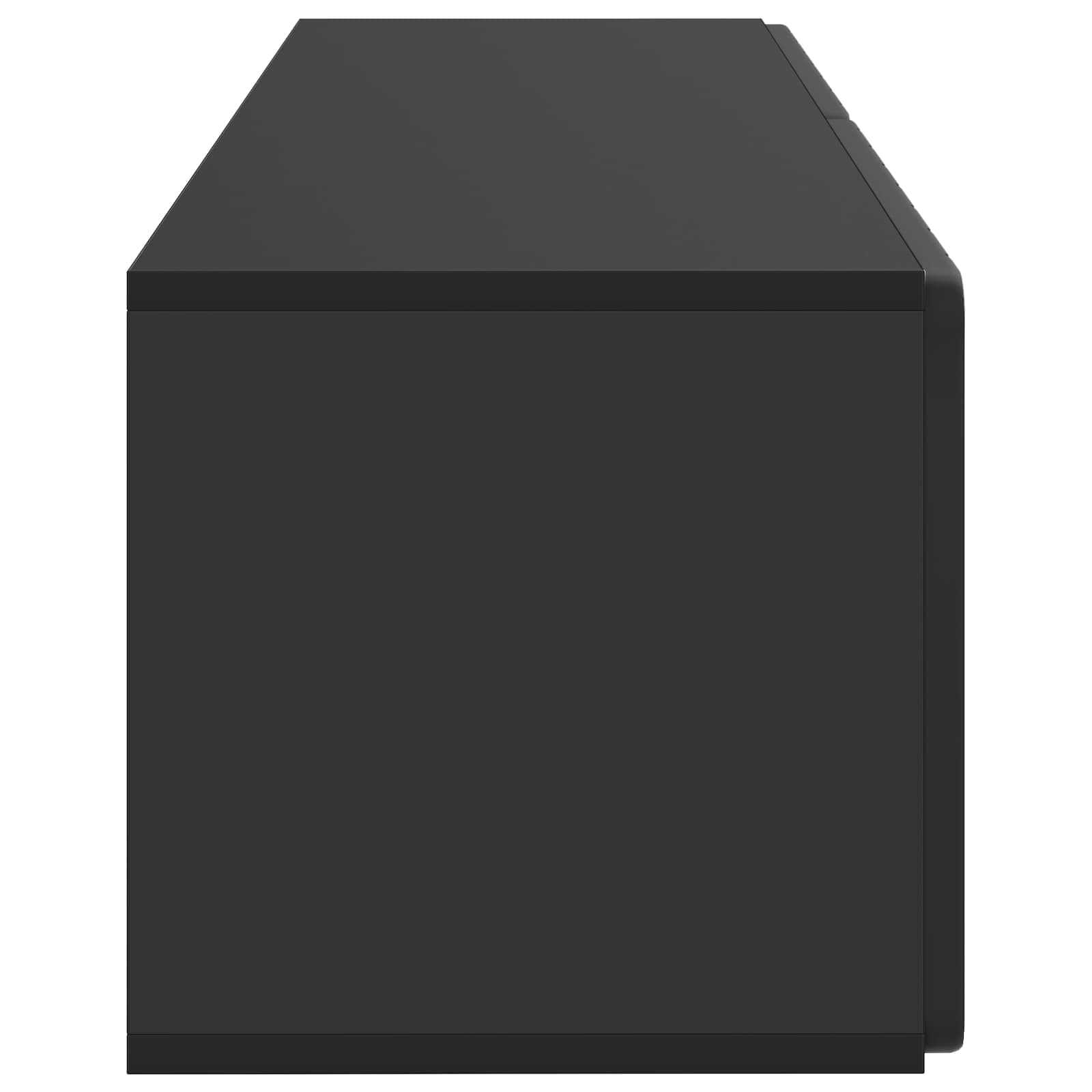 Sieninė TV spintelė Juoda 98 x 31 x 30 cm Apdirbta mediena