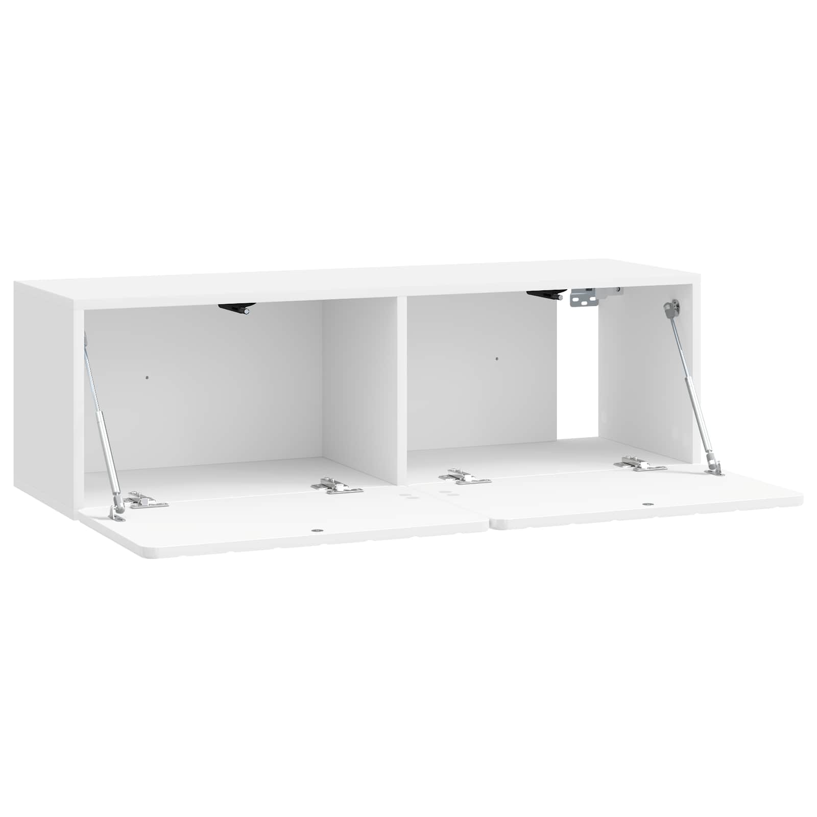 Sieninė TV spintelė Itin blizgi balta 98 x 31 x 30 cm