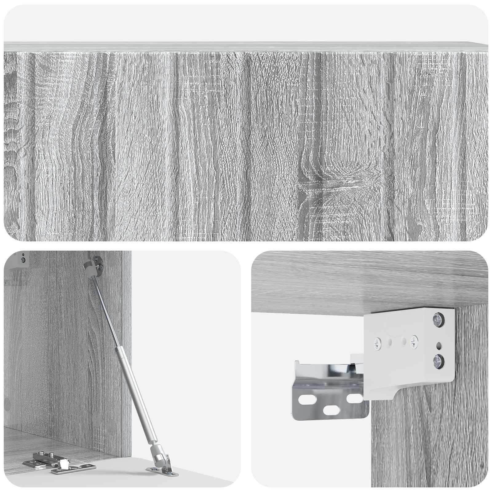 Sieninė TV spintelė Pilka sonoma ąžuolo 98 x 31 x 30 cm