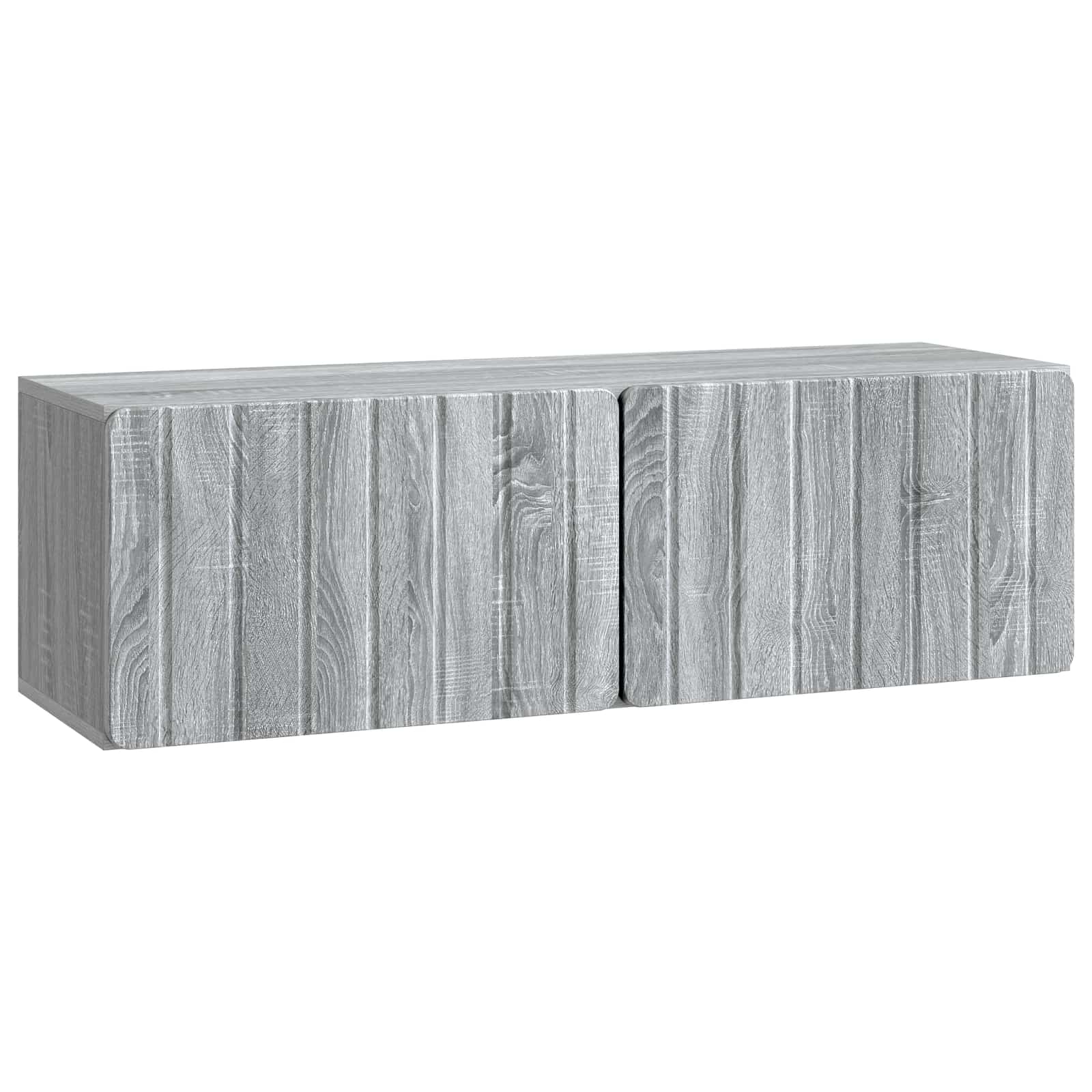 Sieninė TV spintelė Pilka sonoma ąžuolo 98 x 31 x 30 cm