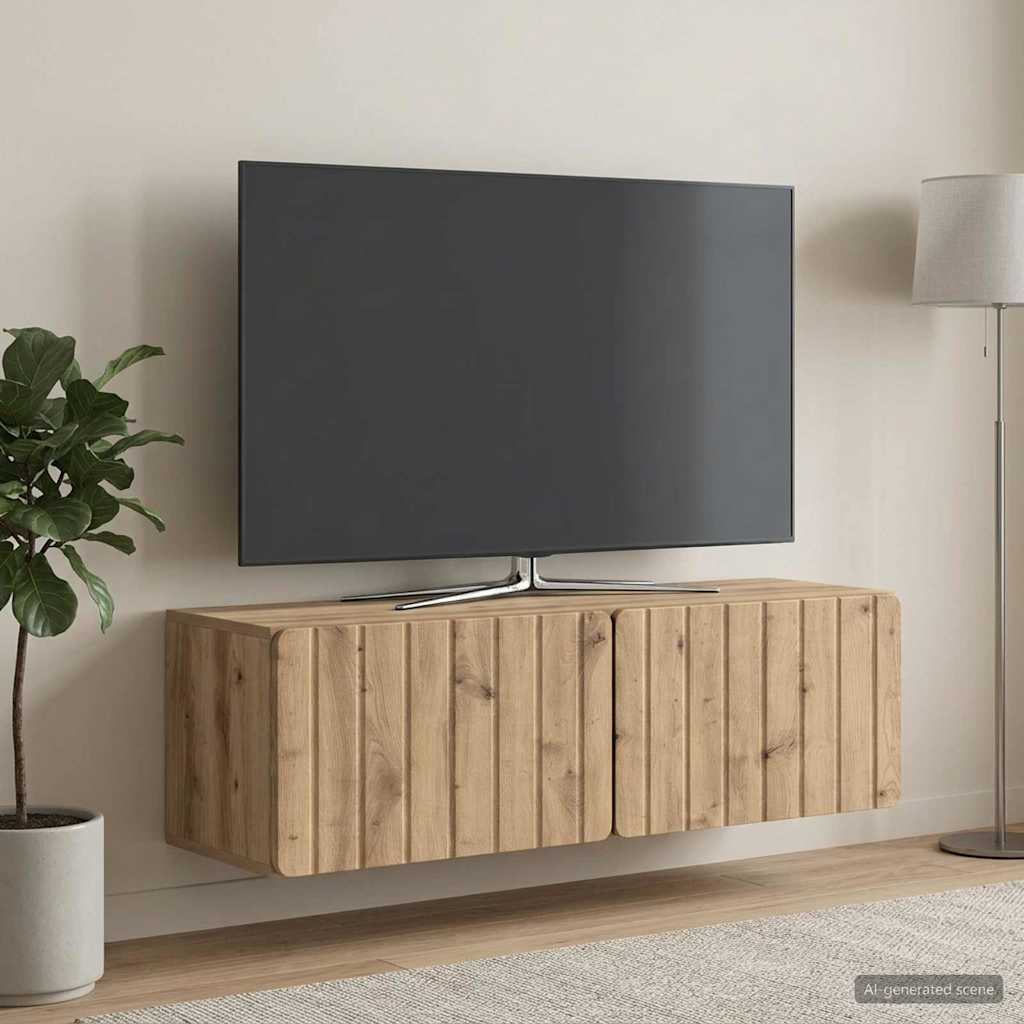 Sieninė TV spintelė Artisano ąžuolo 98 x 31 x 30 cm