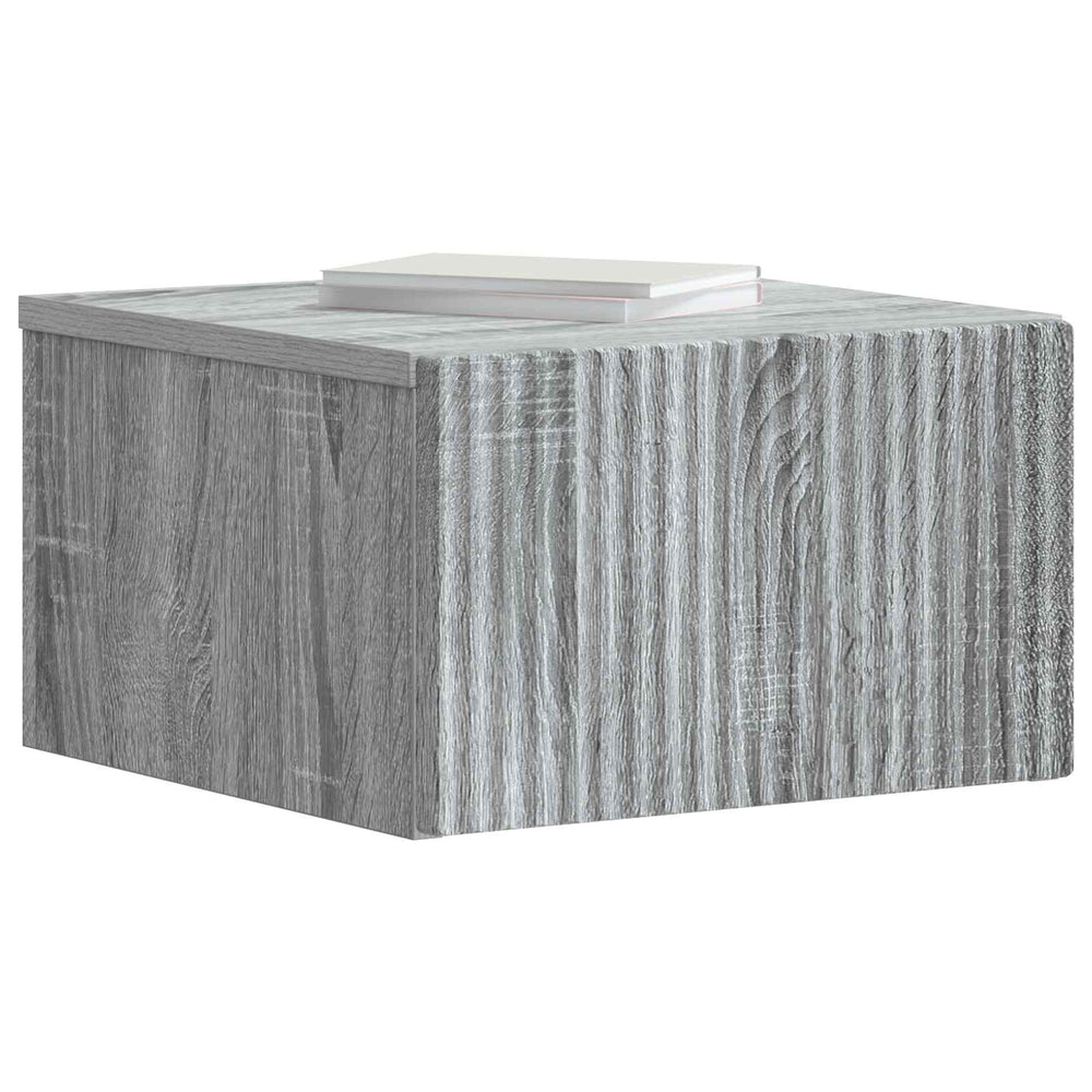 Sieninis naktinis staliukas 2 pcs Pilka sonoma ąžuolo