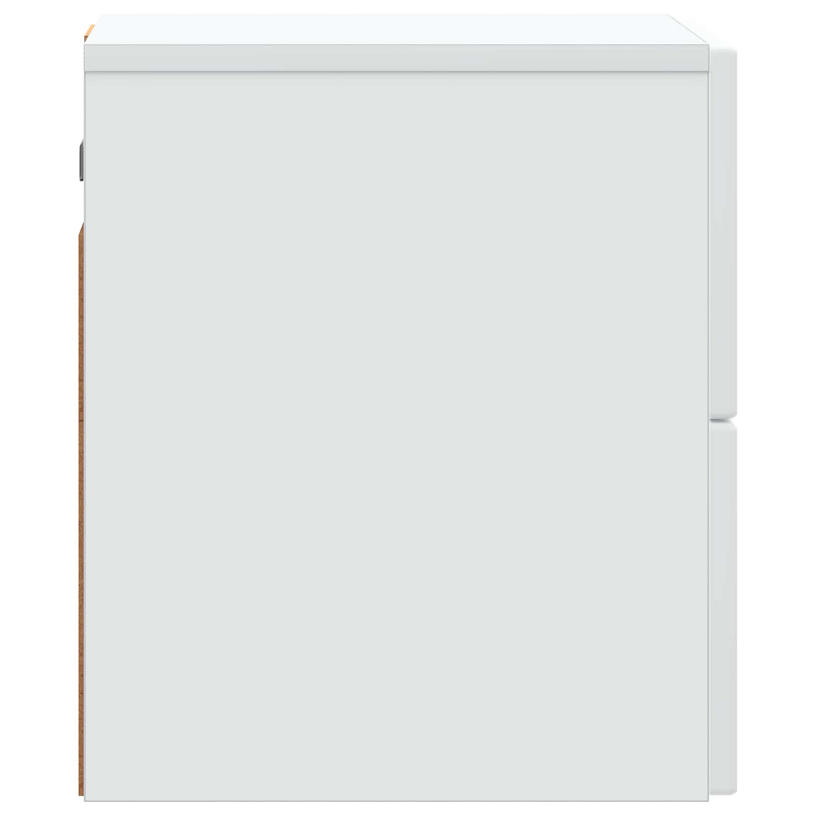 Sieninis naktinis staliukas 2 pcs Balta 33 x 34,5 x 40 cm
