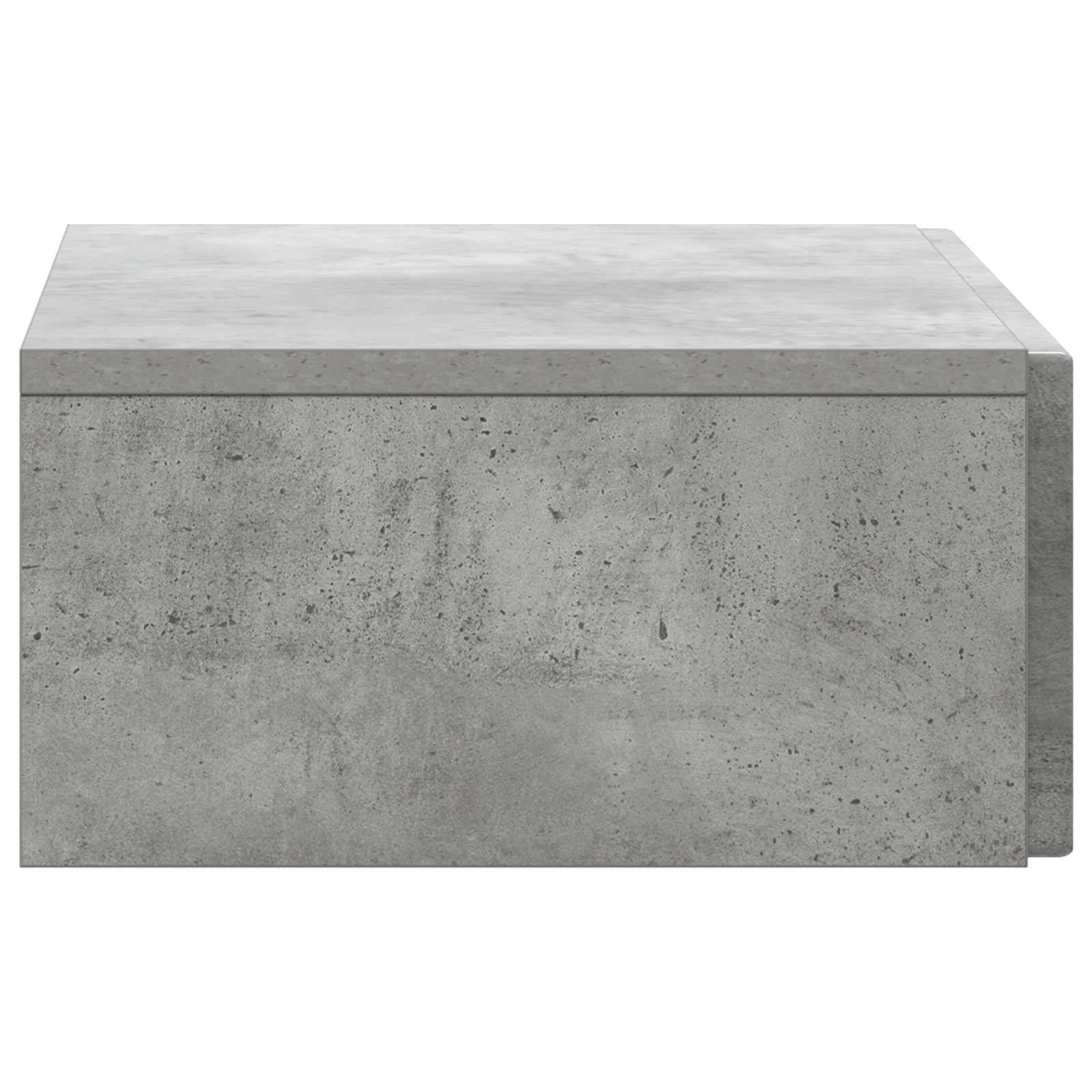 Sieninis šoninis staliukas Betono pilka 59 x 34,5 x 17 cm