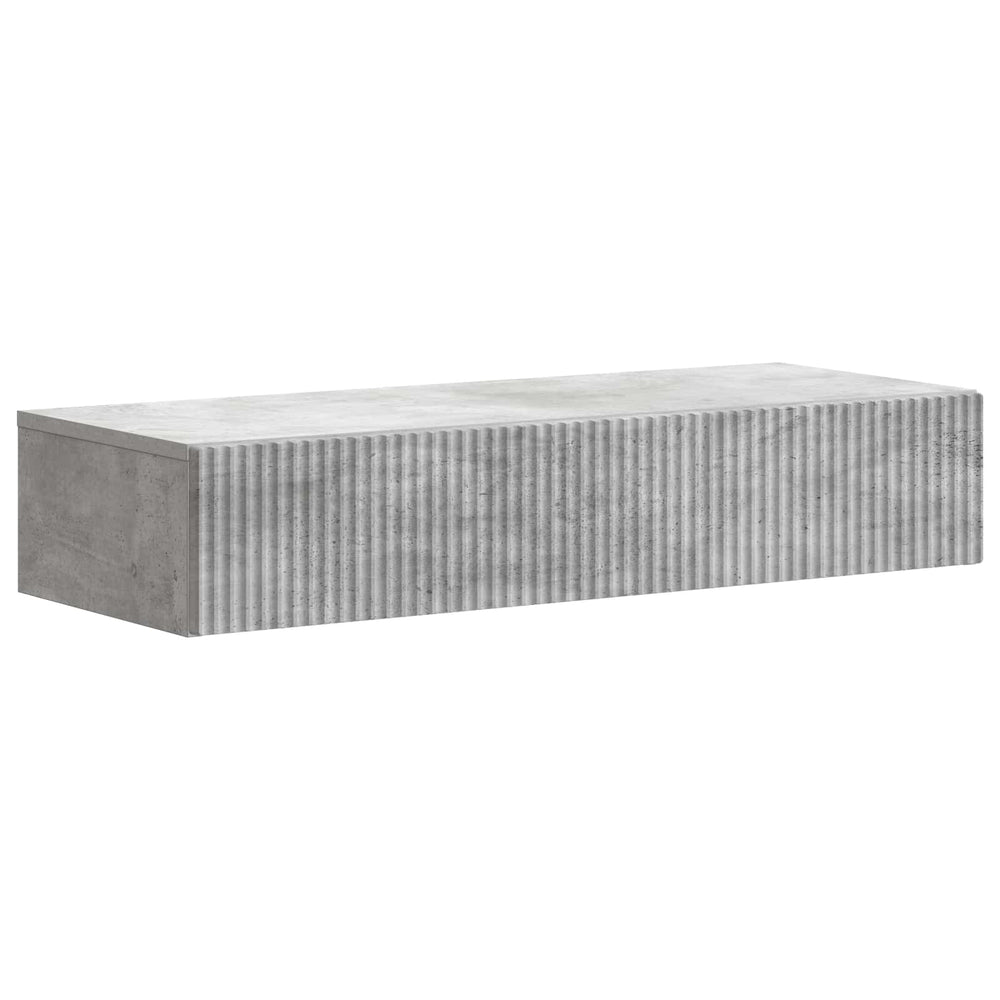Sieninis šoninis staliukas Betono pilka 87,5 x 34,5 x 17 cm