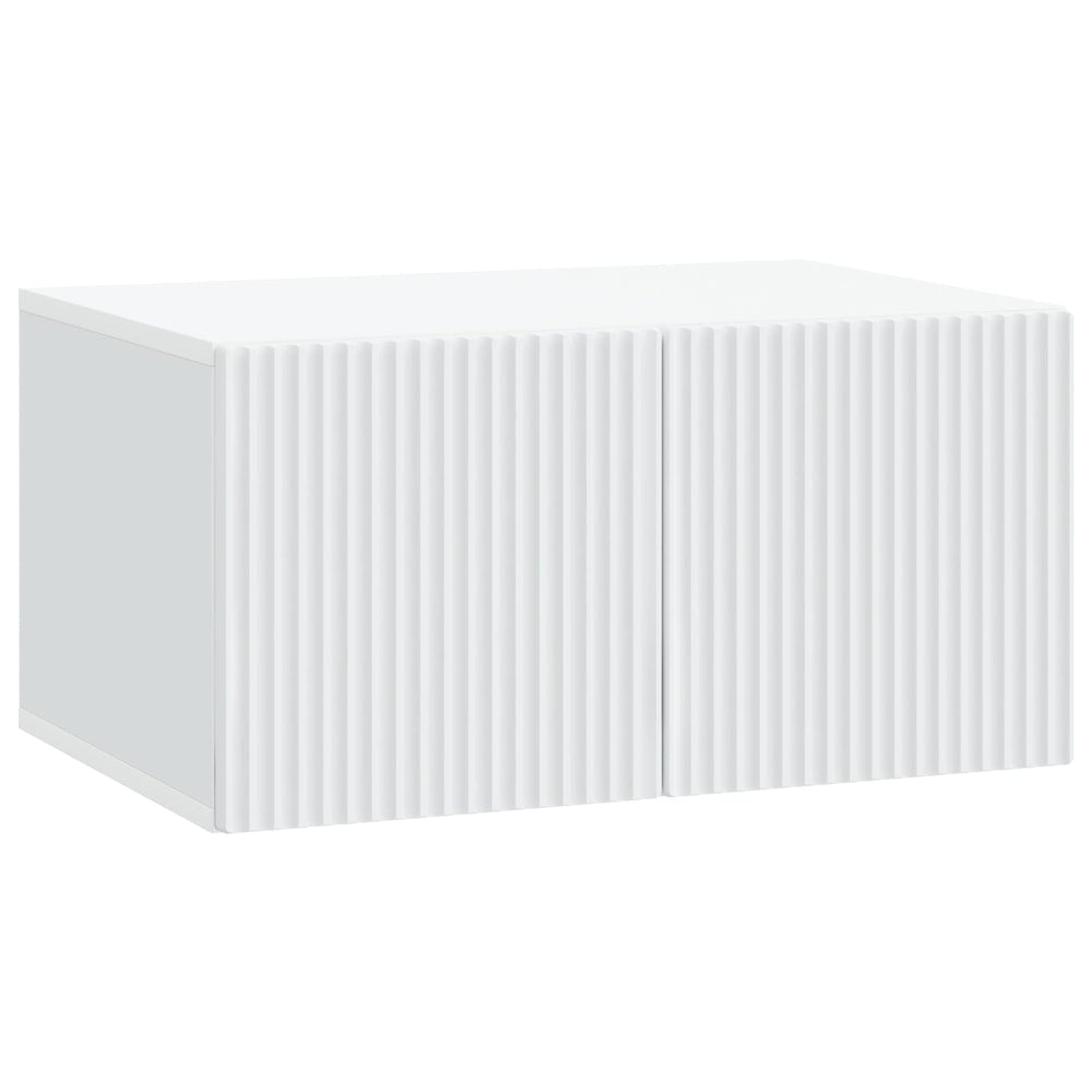 Sieninė TV spintelė Balta 59,5 x 41 x 30 cm Apdirbta mediena