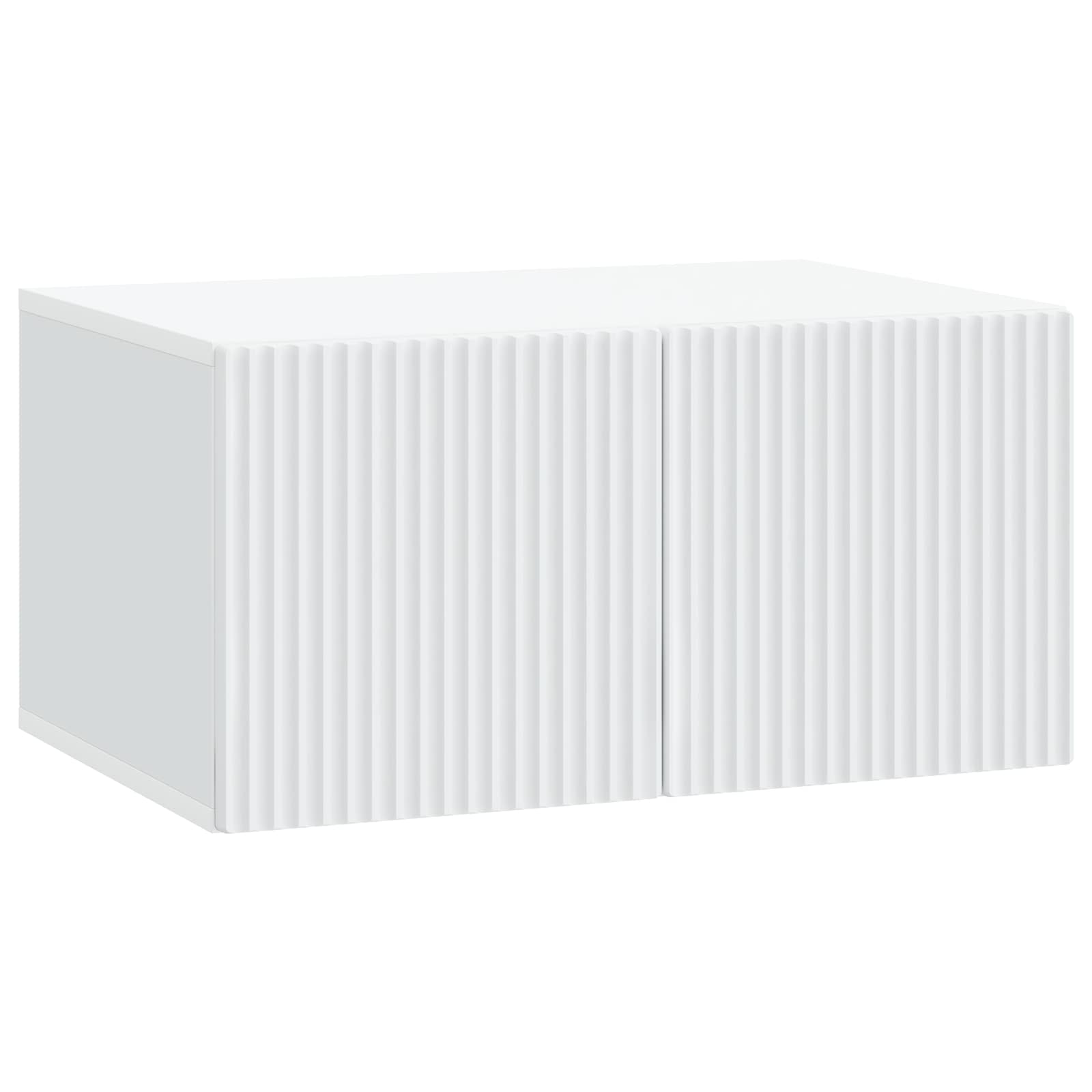 Sieninė TV spintelė Balta 59,5 x 41 x 30 cm Apdirbta mediena
