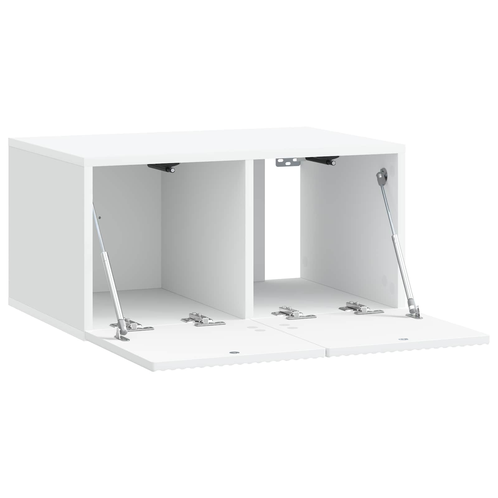 Sieninė TV spintelė Balta 59,5 x 41 x 30 cm Apdirbta mediena