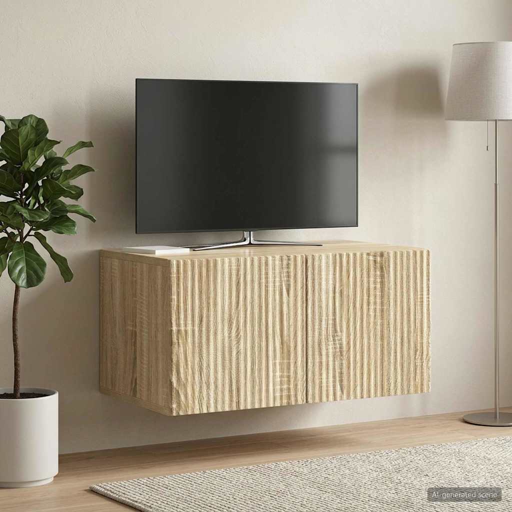 Sieninė TV spintelė Sonoma ąžuolas 59,5 x 41 x 30 cm