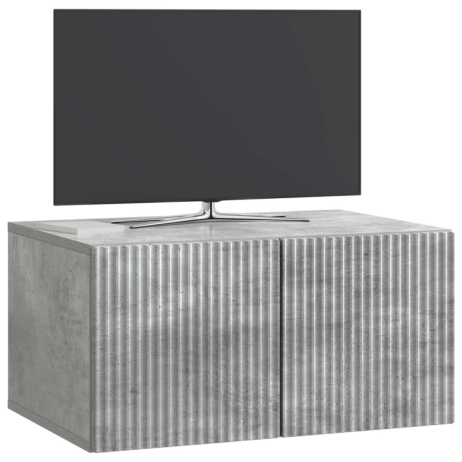 Sieninė TV spintelė Betono pilka 59,5 x 41 x 30 cm