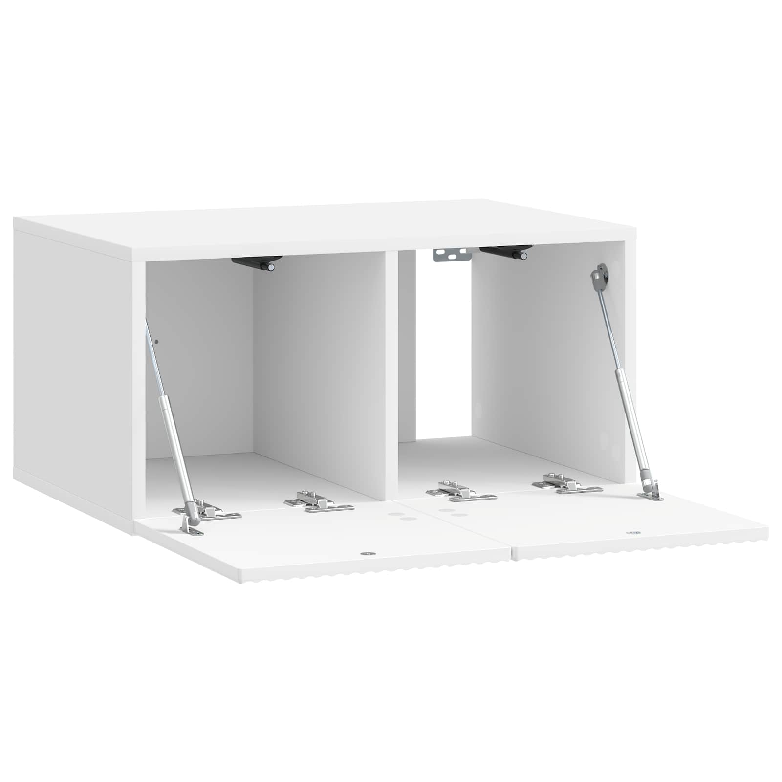 Sieninė TV spintelė Itin blizgi balta 59,5 x 41 x 30 cm