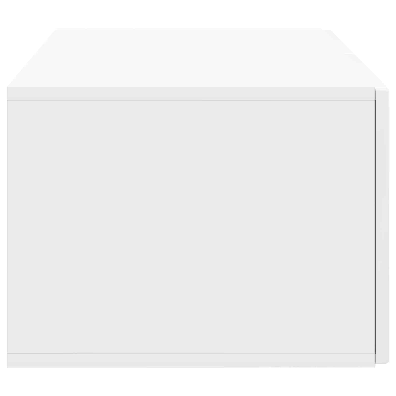 Sieninė TV spintelė Itin blizgi balta 59,5 x 41 x 30 cm