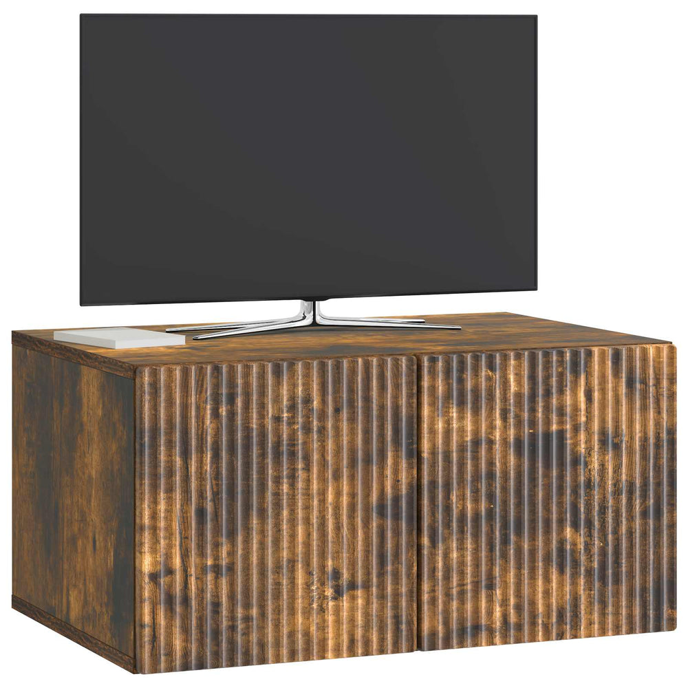 Sieninė TV spintelė Dūminio ąžuolo 59,5 x 41 x 30 cm